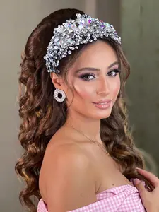 Rhinestone Decorated Headband, Elegant Bridal Headwear for Wedding Bridal Party Formal Occasions, Fashion Hair Accessories for Women