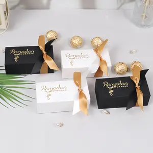 10pcs Ramadan Gift Boxes Eid Mubarak Candy Cookie Boxes for Eid Gift Packing Box Ramadan Packaging Ramadan Decoration Deluxe Gift Box Elegant Gift Box