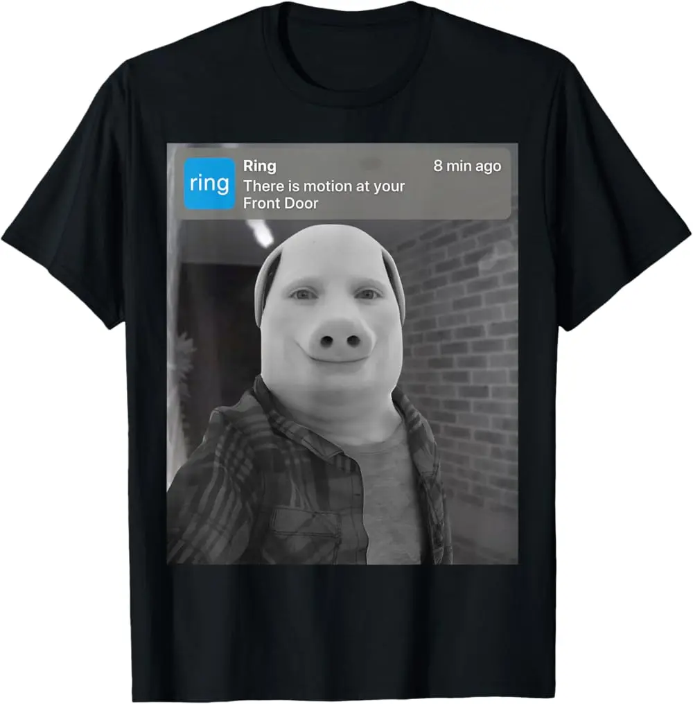 John Pork There is Motion at Your Front Door T-Shirt Breathable T-shirt