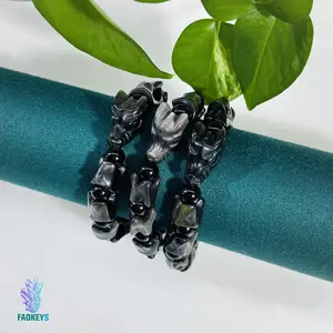 Natural Crystal Golden Obsidian Silver Obsidian Dragon Bracelet Gift Ornament Jewelry for Adults