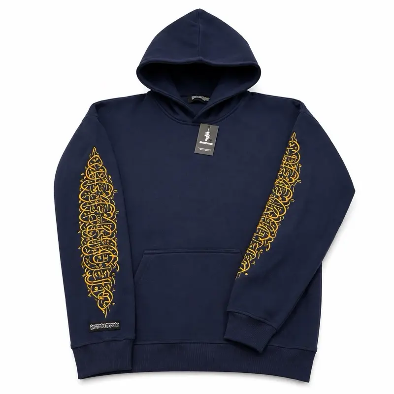 Caliphate collection Calligraphy Hoodie Navy