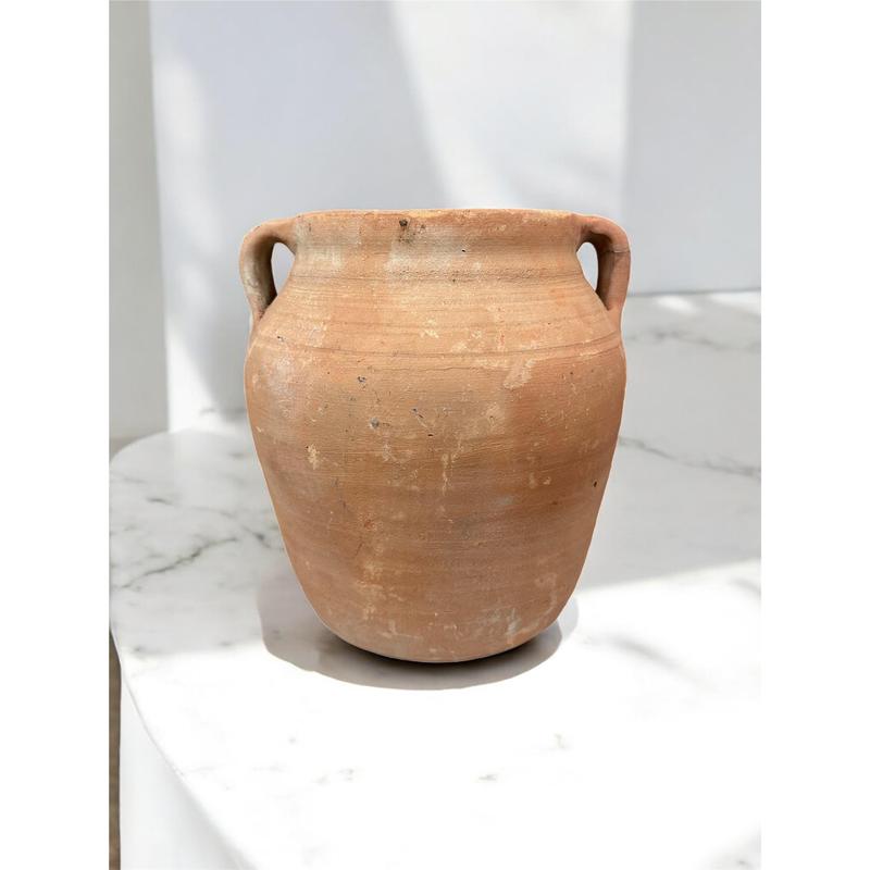 Vintage Turkish Clay Pottery Vessel # 8
