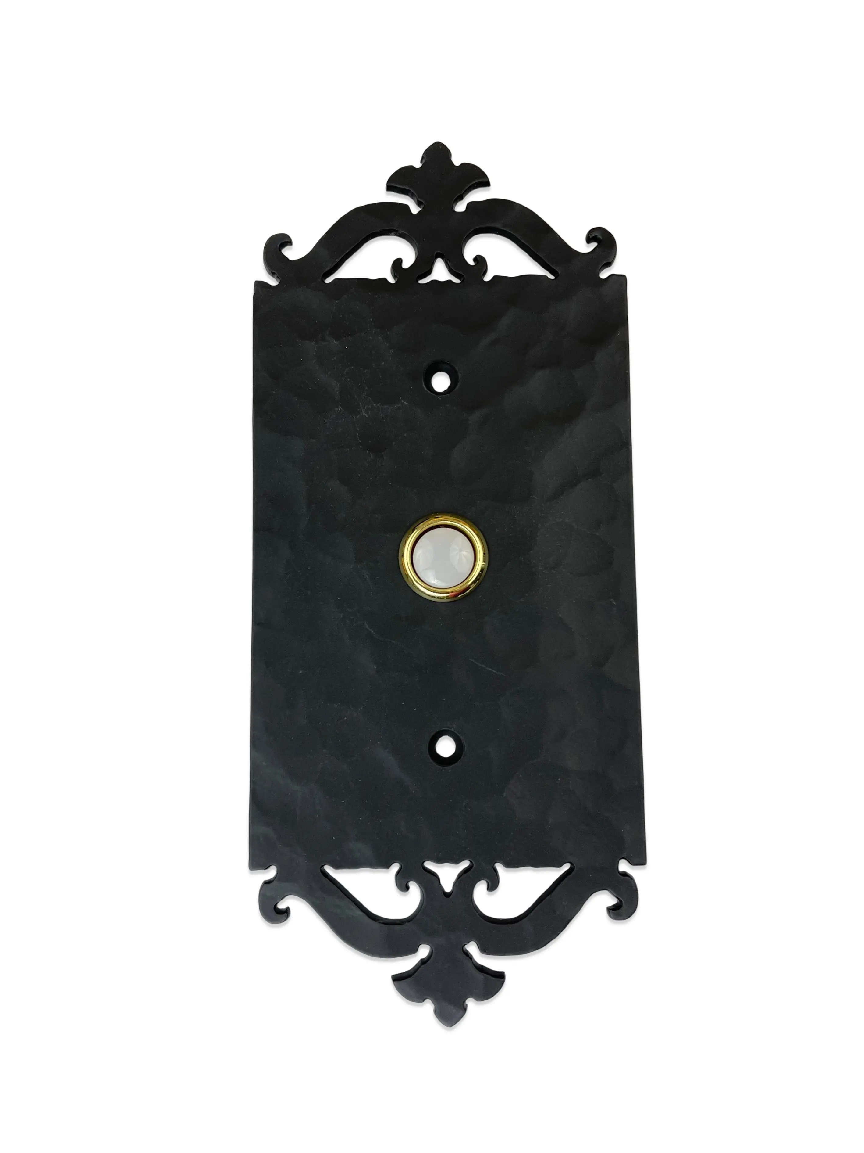 Spanish Scroll Wrought Iron Doorbell Cover D7