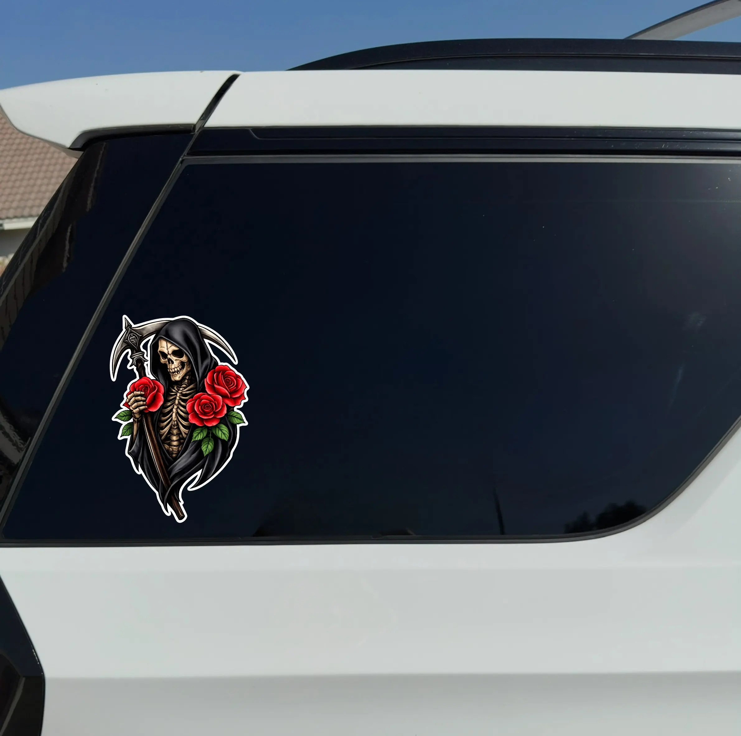 La Santa Muerte #2 Vinyl Sticker Set - High-Quality Vinyl Stickers in Various Sizes Car Stickers Elegance Unique Touch
