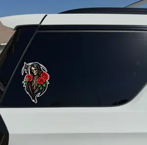 La Santa Muerte #2 Vinyl Sticker Set - High-Quality Vinyl Stickers in Various Sizes Car Stickers Elegance Unique Touch