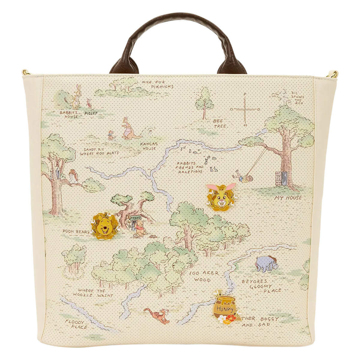 Disney Winnie the Pooh Hundred Acre Wood Tote Bag