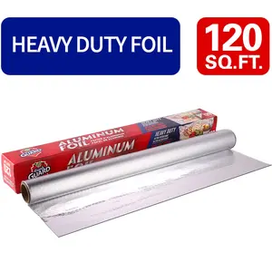 Heavy duty Aluminum Foil Roll ,Total 120 Square Feet ,18 Inch Width,for Restaurant Use,Disposable Food Wrapping for Burritos,Hot Dogs,and Sandwiches Kitchenware Cookware Cooking