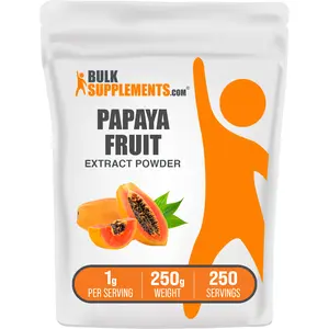 BulkSupplements - Papaya Fruit Extract Powder - Immune - Anti-Inflammatory - 250g - 1g per Serving