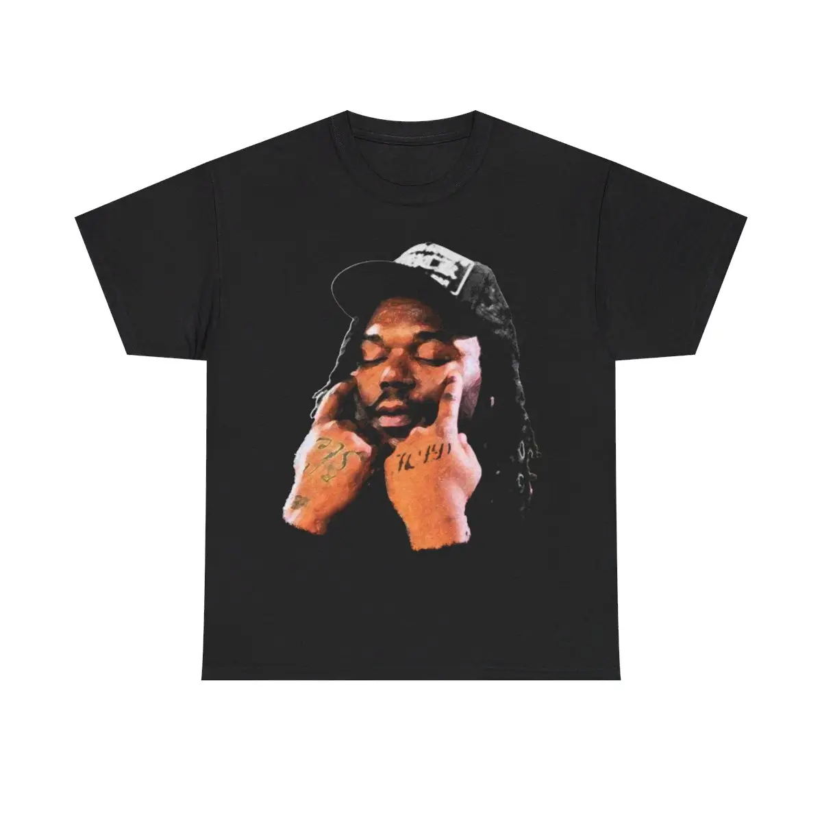 Lucki Inspired Hard Y2k 90s Hip-Hop Vibes Heavy Cotton Graphic T