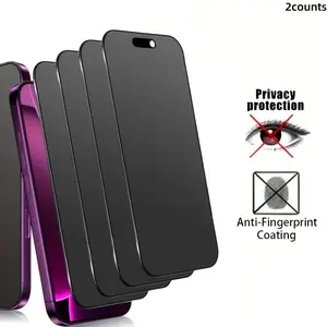 2-Pack Matte Privacy Protection Film for iPhone 17 Pro Max/16 Pro Max 6.9 Inch, Full Screen Anti-Spy Scratch-Resistant Protective Film, Screen Protector