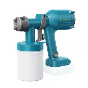 Tilswall Cordless HVLP Ultra-light Paint Spray Gun for Wallpaint, fence, door, home renovation, DIY project Handheld sprayer For DeWalt Battery