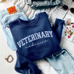 Floral Veterinary Medicine Sweatshirt, Vet Sweatshirt, Animal Doctor Gift for Veterinarian Gift for Vet Tech, Veterinary Medicine Sweatshirt