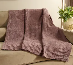 Barefoot Dreams CozyChic 45x60 Stacked Rib Border Blanket