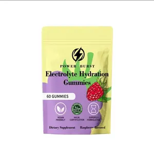 Powerburst Electrolyte Hydration Gummies for Active Lifestyles - Vegan-friendly, Halal certified, Made in USA - Healthcare, Magnesium