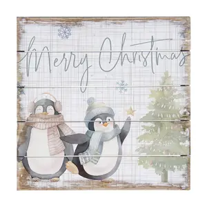 Merry Christmas Penguins By Sincere Surroundings