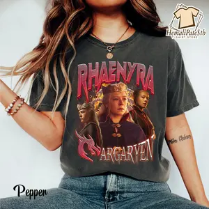 Rhaenyra Targaryen Retro Bootleg 90s Shirt, Vintage House Of The Dragon Rap Tee, Game Of Throne, Fire And Blood Book Lovers, Dragon Rider Bookish Unisex Tshirt