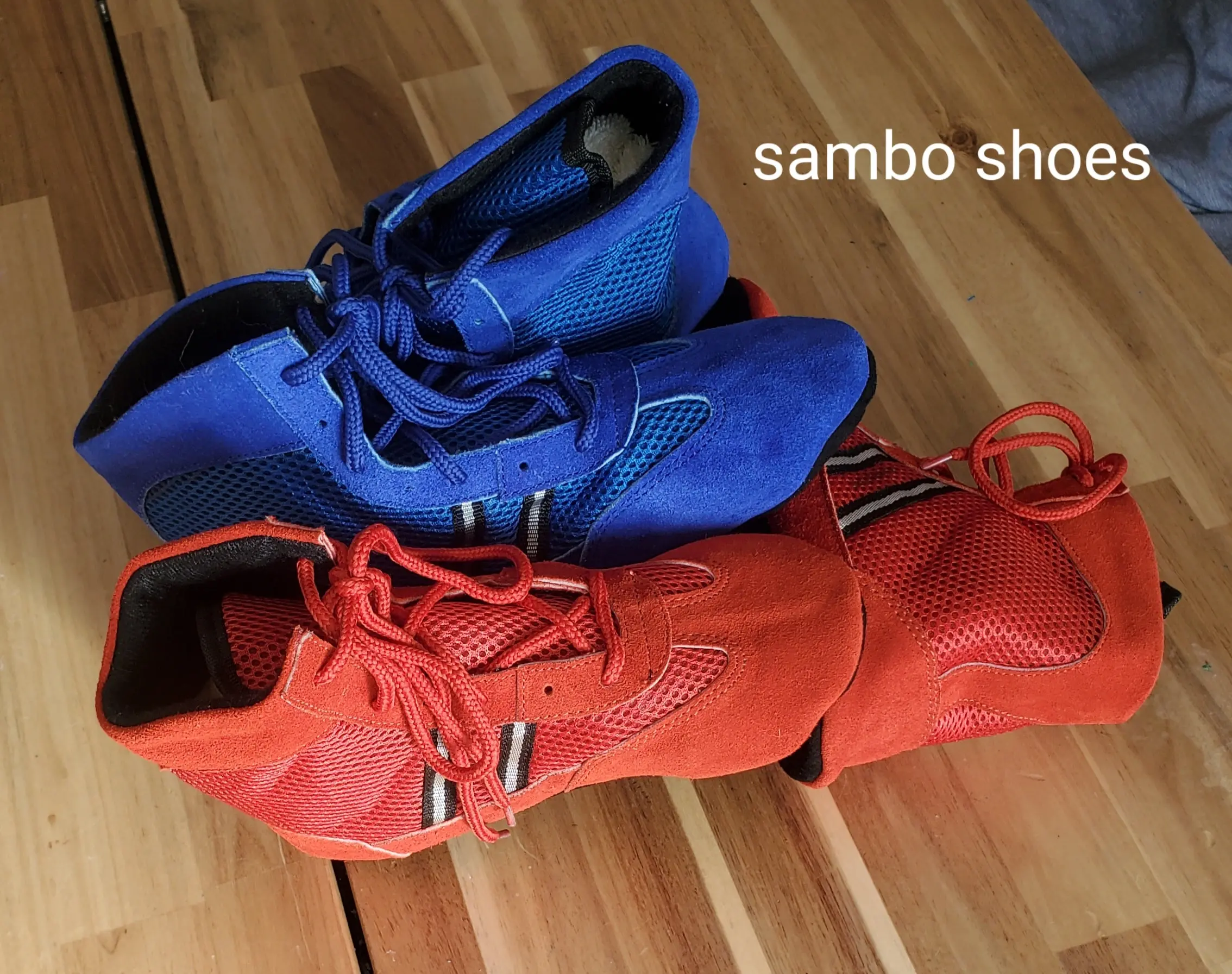 Sambo shoes Mens Boys wrestling mat Sued Leather shoes mma boxing Sambo shoes