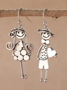 Cute Girl Design Dangle Earrings, Dangling Earrings, Fashionable Jewelry for Women & Girls, Trendy All-match & Exquisite Jewelry for Birthday Gift