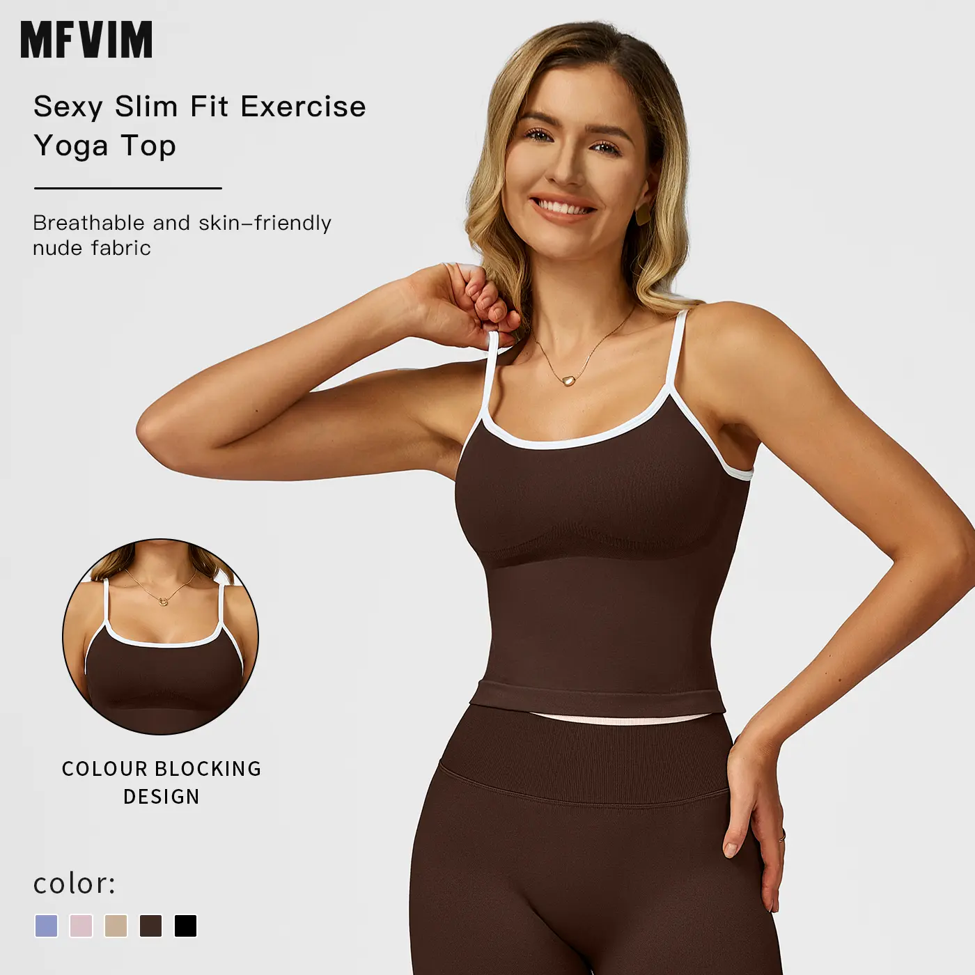 MFVIM Women's Solid Wireless Seamless Activewear Bra - Quick-Dry, Breathable, Comfortable Vest, Sporty Sports Top for Yoga, Gym, Summer Indoor & Outdoor Workouts, Sporty Sports Tops