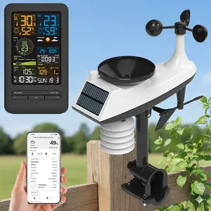 Smart Home Weather Station with Wireless Outdoor Sensor | Monitor Temp, Humidity, Wind, Rain, UV & TVOC | Multilingual Forecasts, Alarms, Night Light | Auto Time Sync for Home & Camping Safety