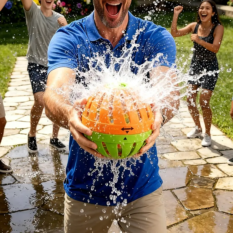 Countdown Timed Splash Water Bomb Balloon Toy, 2-Tone Pop Water Balloon Gag Game, Multiplayer Outdoor Novelty Toy for Kids Summer Backyard Pool Party, Kids Holiday Birthday Gift
