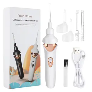 Adult Electric Ear Wax Cleaner Tool, Rechargeable Ear Wax Remover with Light, Perfect Mother's Day Gift, Easy-To-Use Ear Care Device, Ear Cleaning Tool