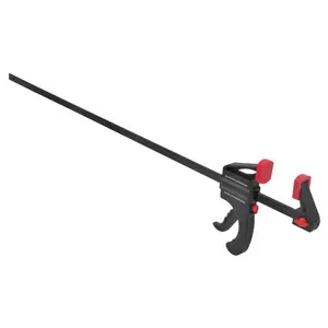 212 MAIN DR60650-5 Metal Steel Bar Clamp - 36 in x 2.5 in Steel Grip Beam Tool with Nylon Jaws, Plastic Handle, Ratchet Lock, Adjustable Clamp Height