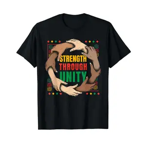 Black History African American Pride Strength Through Unity T-Shirt