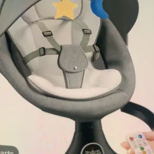 Baby Electric Bouncer for Infants,Baby Swing,5 Speeds and 10 Lullabies,Bluetooth Music,Remote Control,Adjustable Backrest,Indoor Use