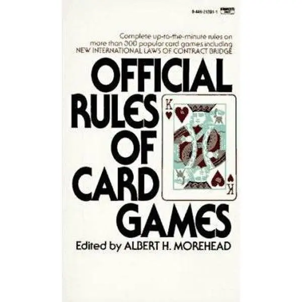 Used Paperback Book - The Official Rules of Card Games by Albert H. Morehead (Editor) - English, Bridge Rules, Card Game Etiquette, 0.41 lbs