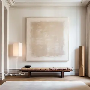 [UNFRAMED POSTER] Beige Abstract Wall Art Wabi-Sabi Wall Art Neutral Beige Texture Large Beige Abstract Poster