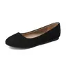 Dream Pairs Women's Slip-Ins Shoes - Ballerina Silhouette Round Toe Faux Leather Ballet Flats, Soft Rubber Sole, Memory Foam Insole, Soft Soled Shoes for Casual & Office Commuting, Women's Footwear (Navy PU, Black)