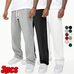 Clean Gent Men's Casual Jogger Pants with Drawstring Waistband, Regular Fit with Pocket Design, Solid Color Classic Athletic Sweatpants, Elastic Waistband Running Pants, Suitable for Everyday Wear and Outdoor Activities, All-Season Versatile Menswear
