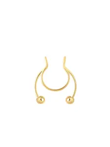 Horseshoe Fake Nose Ring Set, U-Shaped False Septum Rings, 316L Stainless Steel Non-Piercing Jewelry, Casual Style for All Seasons