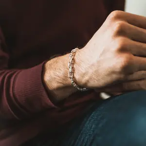 Silver Anchor Bracelet