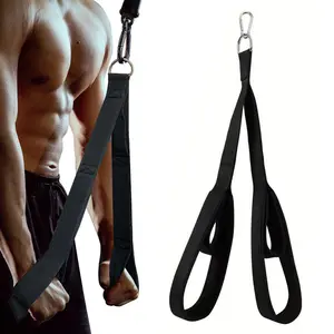 Cross-border biceps triceps rope training double-ended tension rope muscle exercise fitness handle lower waist rope arm rope, gym ring, gym accessories