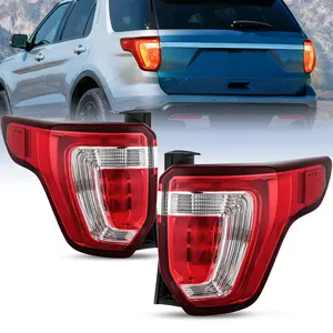 Nilight Taillight Assembly Compatible with 2016 2017 2018 2019 Ford Explorer Rear Lamp Replacement OE Style LED and halogen bulbs Driver Side Passenger