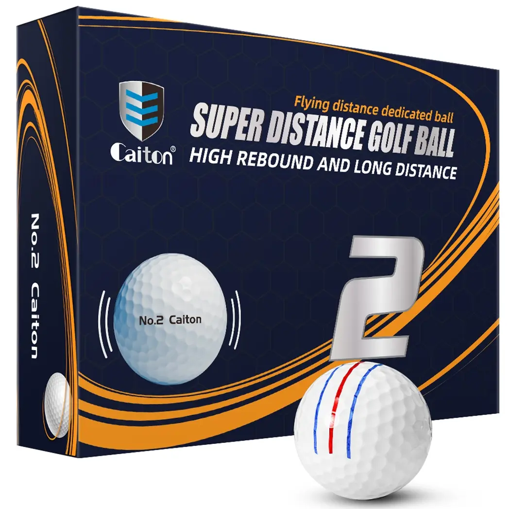 Caiton High-Performance Long-Distance Golf Balls | Low spin + high rebound, for longer and straighter shots! Soft feel, stable trajectory | Available in packs of 12, 24, or 36. Golf Equipment Golf Gear