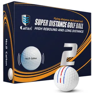 Caiton High-Performance Long-Distance Golf Balls | Low spin + high rebound, for longer and straighter shots! Soft feel, stable trajectory | Available in packs of 12, 24, or 36. Golf Equipment