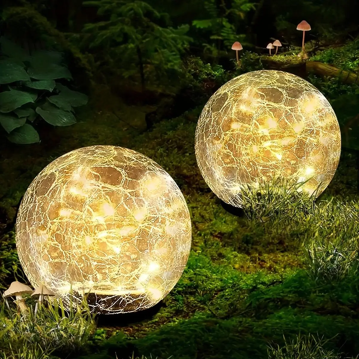 Solar Light Outdoor Garden Light, Multipurpose Solar Ball Shaped Outdoor Lights, Waterproof Warm White LED Lights For Garden Patio Yard Lawn
