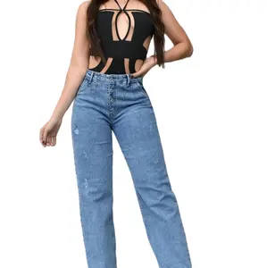 Colombian push up  levanta cola  straight leg jeans bota recta