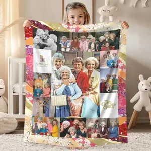 Soft Funny Throw Blanket Golden Girls Fleece Blanket, Vintage Movies Blanket Blanche Devereaux Sophia Petrillo Dorothy Zbornak Golden Girls Throw Blanket,Christmas Gifts Birthday Gifts Throwblanket