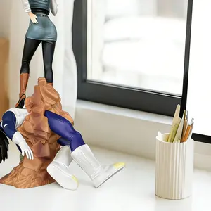 Anime wind artificial girl vs warrior scene hand-made PVC collection desktop ornaments cool battle scene statue home decoration anime lovers gift. fathersdaygiftideas
