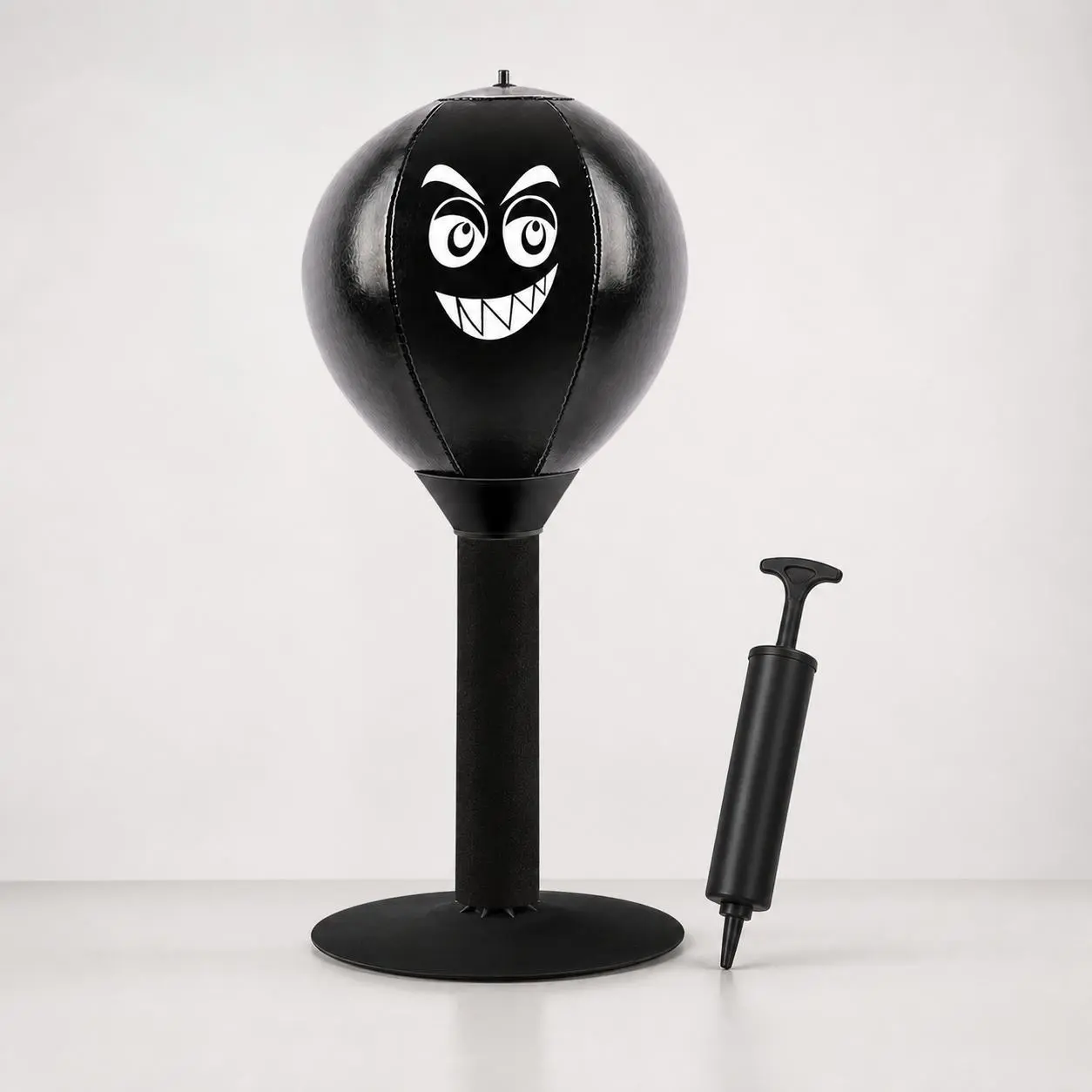 MifLog Desktop Punching Bag, Inflatable Stress Relief Punch Ball with Powerful Suction Base & 90° Spring Action. Focus Training Toy & Teen Boy Gift