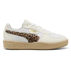 PUMA Womens Palermo Moda Elevated Leo I Lace Up Sneakers Shoes Casual - White