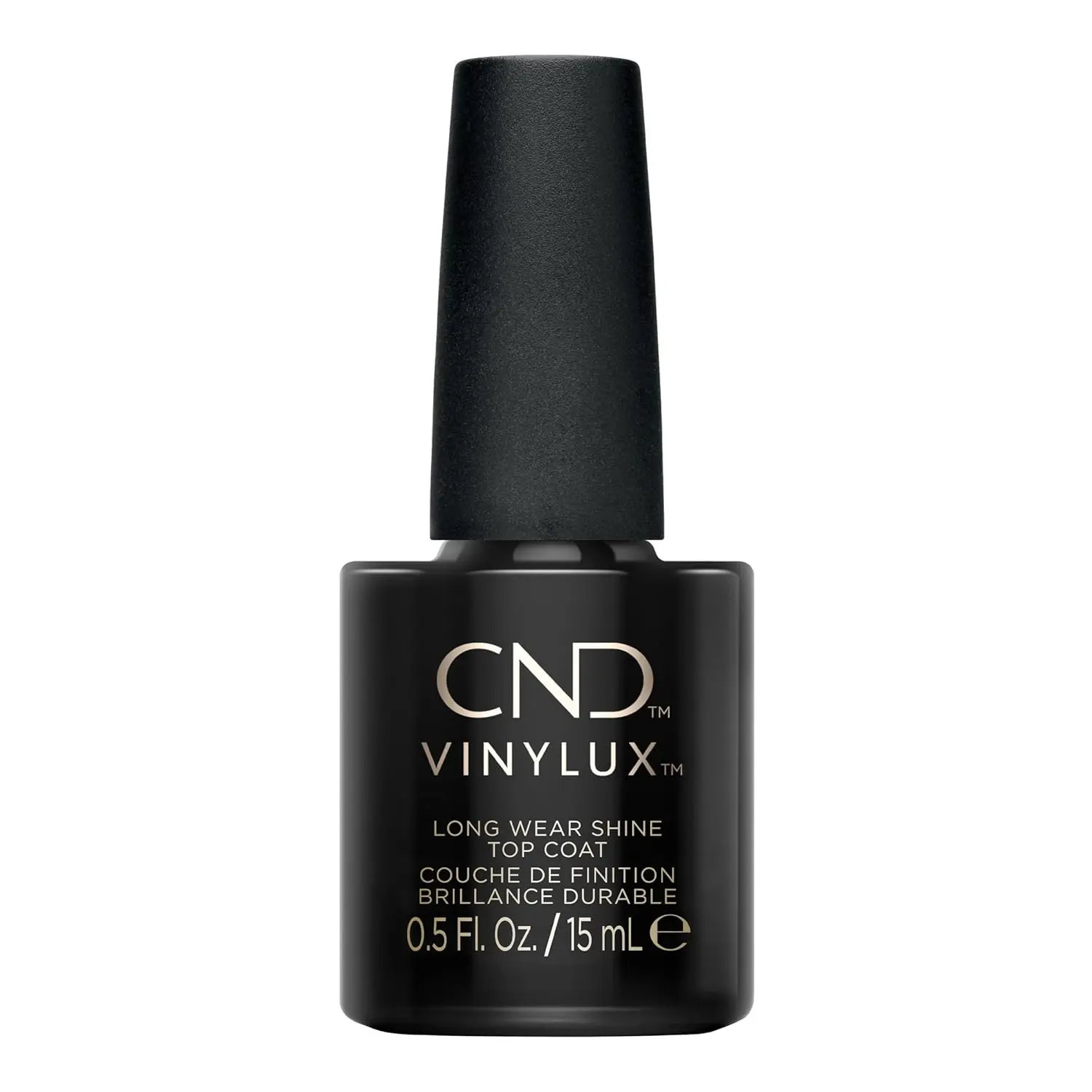 CND Vinylux Long-Wear Shine Nail Polish Top Coat, Quick-Drying Formula for Premium Manicures & Nail Art, 0.5 fl oz, Long Lasting Nail Polish