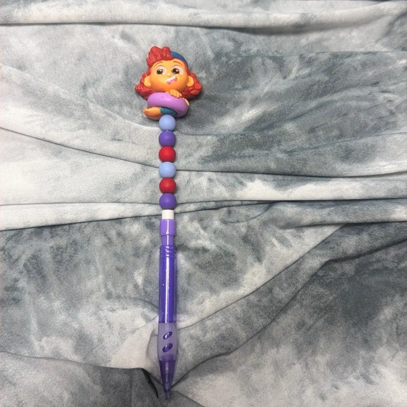 Purple beaded pencil