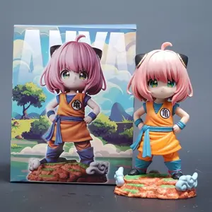 Spy X Family Anya Forger Dragon Ball Kame Style Figure, Cute Chibi Anime Figurine, Collection Decor Gift, Collectible Toy