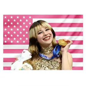 Alysa Team USA Olympics Wall Flag, America Flag & Olymic Golden Medal Wall Flag