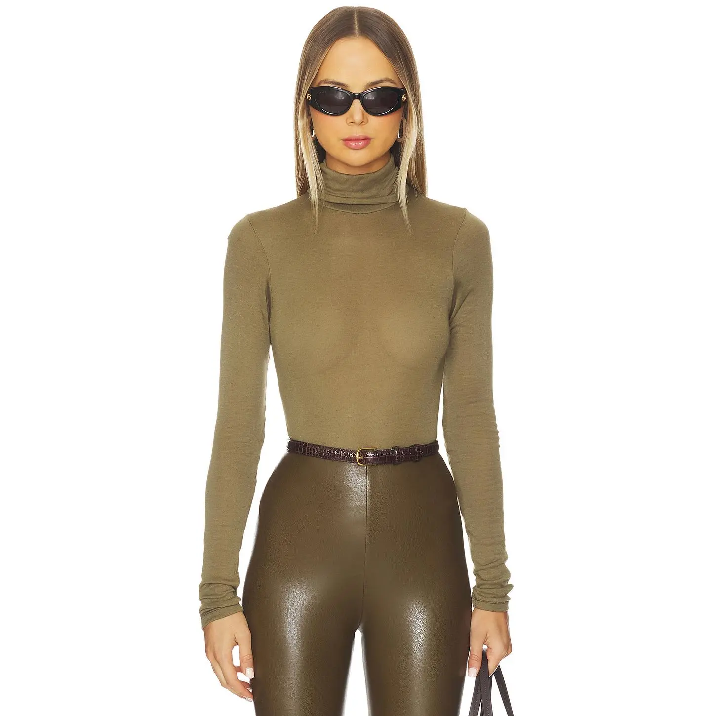 Sold Out NYC The Cashmere Turtleneck in Olive
